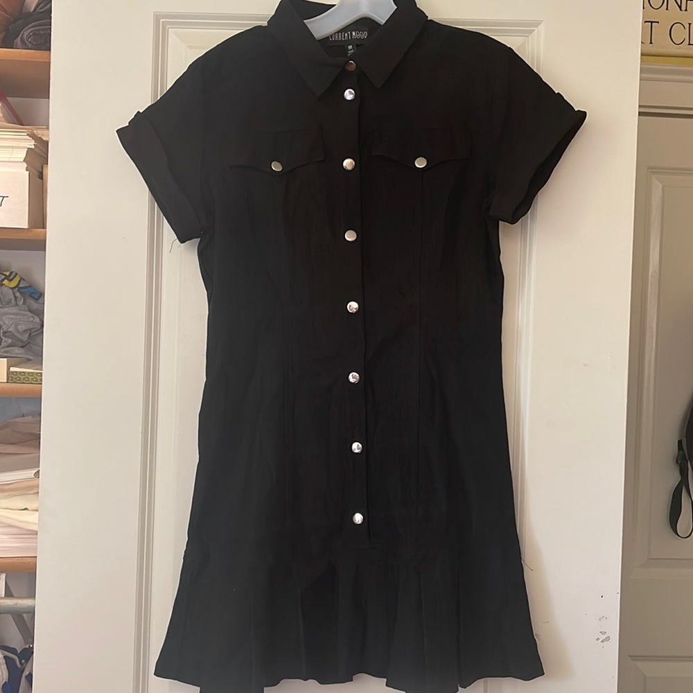 Button Up Collar Dress